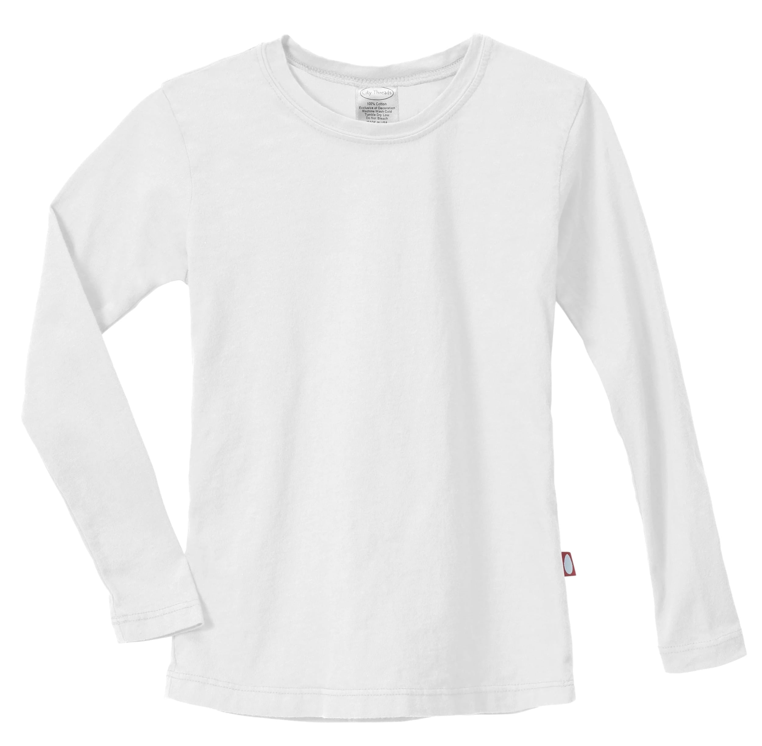 Soft Adult Soft Spun Long Sleeve T-Shirt, White - 2X - Walmart.com