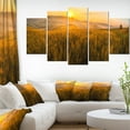 thumbnail image 1 of Tuscany Wheat Field at Sunrise - Landscape Artwork Canvas, 1 of 3
