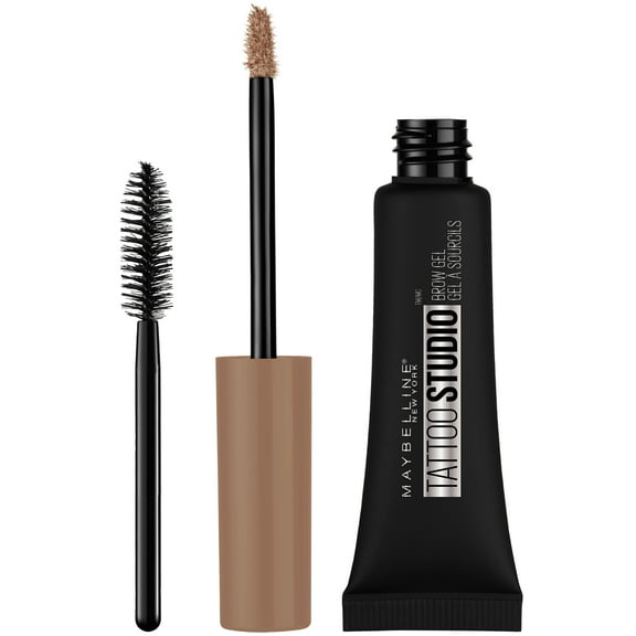 Maybelline TattooStudio Waterproof Eyebrow Gel Makeup, Soft Brown, 0.23 fl. oz.