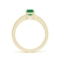 thumbnail image 2 of ANGARA Natural Octagonal 1 ct Emerald Cocktail Ring with Diamonds in 14K Yellow Gold for Women (Size-7x5mm) | May Birthstone, Birthday, Anniversary, Jewelry Gift for Women | Natural Emerald Ring, 2 of 10