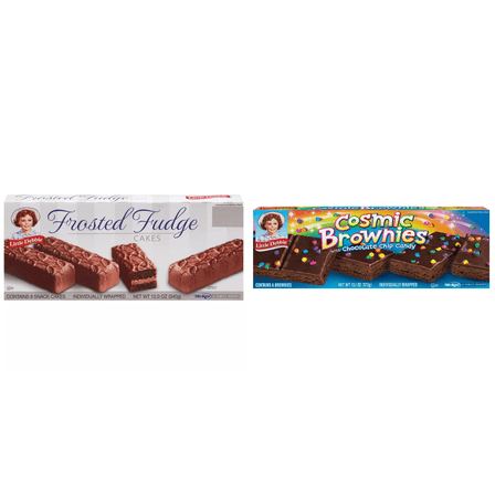Little Debbie Frosted Fudge Cakes, 8 ct&Little Debbie Cosmic Brownies, 6 ct