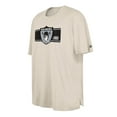 thumbnail image 2 of Men's New Era  Cream Oakland Raiders Third Down Big & Tall Historic T-Shirt, 2 of 3