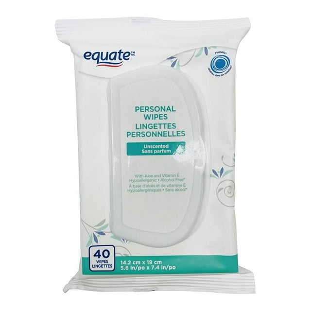 Toallitas húmedas Equate personal 40 pzas