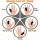 thumbnail image 2 of 3 Pack Trigger Finger Splint - Support Brace For Middle, Ring, Index, Thumb And Pinky - Straightening Curved, Bent, Locked And Stenosing Tenosynovitis, 2 of 5