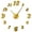 Gold, variant on Numbers With Heart Silhouette Frameless Wall Clock Stickers, DIY Modern Decorative Clocks for Living Room, Bedroom, Office - Easy to Install, Large 3D Clock Design (Black,27in)