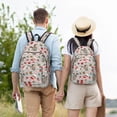 thumbnail image 4 of Saiise Sac à Dos pour Ordinateur Portable Imprimé Père Noël Rétro - Bretelles Réglables, Résistant à l'Eau, Grande Capacité, Design Élégant, Unisexe pour École, Bureau, Voyage-Moyen, 4 of 5
