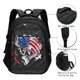 thumbnail image 3 of Easygdp Largemouth Bass Fish in USA Mochila para Laptop de Viaje con Puerto USB, Mochila para Laptop con Puerto de Carga USB para Mujeres y Hombres, 3 of 7