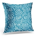 thumbnail image 1 of EREHome White Abstract Classic African Swirly Pattern Blue Beautiful Pillow Case Pillow Cover 20x20 inch, 1 of 1