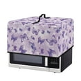 thumbnail image 2 of FOR U DESIGNS Butterfly Purple Pattern Microwave Oven Dust Cover Stain Resistant Lid for Air Fryer Toaster Oven Dust-Proof Kitchen Appliance Covers, 18.25 x 14.5 x 11 inches-S, 2 of 8
