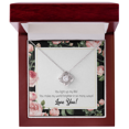 thumbnail image 4 of To My Girlfriend Light up my Life Infinity Knot Necklace Message Card, 4 of 17