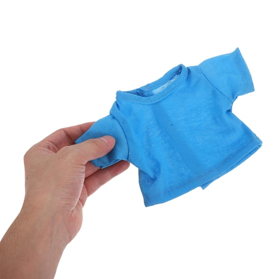 LOLIPPYY 5-Piece Assorted Color Bear Clothes Set for Stuffed Animals, Soft Fabric Short Sleeve Shirts