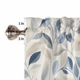 thumbnail image 5 of Bedroom Curtains 63 Inches length, Blue Botanical Window Treatment Curtain Drapes, Farmhouse Spring Summer Plant Rod Pocket Curtain Panels for Living Room Kitchen, 42"x63", 2 Panels, 5 of 7