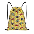 thumbnail image 1 of Xecao 90s Audio Tape Pattern Sports Drawstring Backpack - String Swim Gym Bag with Wet Proof Pocket for Women&Men-Medium, 1 of 6