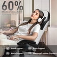 thumbnail image 6 of HLDIRECT Gaming Chair with Footrest, Massage Leather Game Chair, Ergonomic Gamer Chair with Lumbar Support & Headrest for Adults,Black & White, 6 of 6