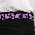 thumbnail image 4 of Buckle-Down Belt, Seatbelt Buckle Belt, Eighties Hearts Black Fuchsia White, 30 to 44 Inches, 4 of 9