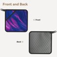 thumbnail image 2 of Sikiie Neon Gradient Blue Pot Holders Kitchen Insulation Mats Heat Resistant Pot-Holder Oven Anti-Scald Pads for Cooking Baking, 7.1*7.1inch, 2 of 8