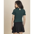 thumbnail image 4 of Moomaya Casuals, Knit Ribbed Top, Stylish Wide Neck Fitted Tops For Women, 4 of 9