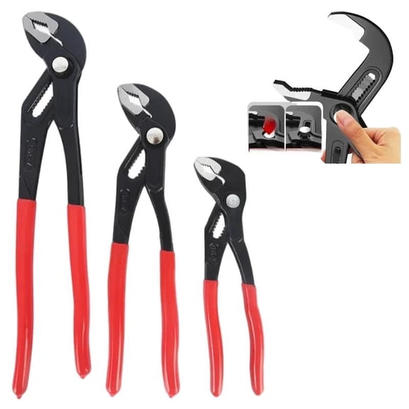 7/10/12 in Adjustable Open Pipe Pliers Multifunctional Universal Plumbing Pliers Water Pump Pliers Home Maintenance Tool
