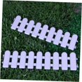 thumbnail image 4 of OULII 2pcs Miniature Garden Fence Mini Plastic White Decorative Fence Fairy Garden, 4 of 8