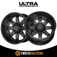 thumbnail image 2 of Ultra 229SB Menace 20x9 5x127/5x139.7 +18et Satin Black Satin Clear Coat Wheel Fits select: 2013-2018 RAM 1500, 2021 JEEP WRANGLER UNLIMITED, 2 of 5