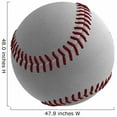 thumbnail image 2 of Wallmonkeys 3D Baseball Ball Peel and Stick Wall Decals WM3847 (48 in W x 48 in H), 2 of 4