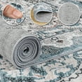 thumbnail image 3 of Noahas 6x9 Area Rugs for Living Room, Machine Washable Vintage Rug, Non-Slip Low Pile Throw Rugs with Rubber Backing Washable Carpet for Bedroom Dining Room Kitchen Home Decor, Blue, 3 of 7