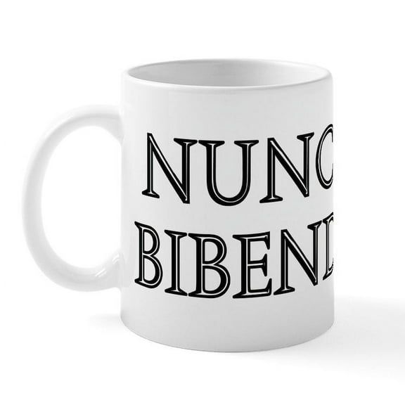 CafePress - NUNC EST BIBENDUM Mug - 11 oz Ceramic Mug - Novelty Coffee Tea Cup