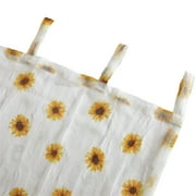 Urban Shop 38 x 63 Sheer Single Curtain Panel, Sunflower Print