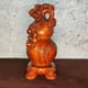 thumbnail image 3 of Large rosewood carved gourd ornament, solid wood, symbolizing good fortune and prosperity, suitable for home living room, Chinese style decorative crafts and gifts for business openings., 3 of 3