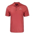 thumbnail image 2 of Men's Cutter & Buck Red Santa Clara Broncos Pike Eco Tonal Geo Print Stretch Recycled Polo, 2 of 3