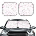 thumbnail image 2 of Balery Breast Cancer Awareness (4) Sun Shield 2 Pack For Car Front Windows Foldable Sun Visor Protector Blocks Max Uv Rays And Keeps Your Vehicle Cool For Most Sedans Suv Truck, 2 of 7