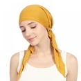 thumbnail image 4 of Chemo Hat Woman's Stretchy Beanie Bandana Turban Cap Skull Cap Head Wrap Headscarf for Cancer,Alopecia Hair Loss, 4 of 6