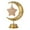 C, variant on LSLJS LED Moon Night Light Table Lamp USB Charging Iron Moon & Star Design Office & Home Decor Decorative Ball Lamp Starry Night Lamp for College Dormitory, Bedroom,Living room, Desk