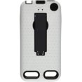 thumbnail image 1 of MaryJane Rugged Robot Style Plastic and Silicone Combo Case with Kickstand for iPod Touch 5, Black Inner/White Outer, 1 of 2