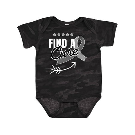

Inktastic Find a Cure Brain Cancer Awareness with Arrow Gift Baby Boy or Baby Girl Bodysuit