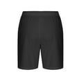 thumbnail image 6 of Nmnitkp Shorts for Women Comfy Drawstring Casual Elastic Waist Pure Color Shorts Summer Beach Lightweight Short Pants with Pockets Black,L, 6 of 7