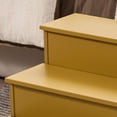thumbnail image 2 of Kings Brand Furniture Smith 3 Step Wood Step Stool for Adults or Kids, Dog Stairs, Gray, 2 of 3
