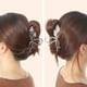 thumbnail image 2 of Unique Bargains 2 pinzas de pelo de metal con flores para mujer, lindas pinzas de garra, accesorios para el cabello antideslizantes, tono dorado y negro, 2 of 7
