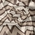 thumbnail image 5 of Ambesonne Tan Valance Pack of 2, Classic Chevron Zigzags, 54"X18", Brown and Tan, 5 of 5