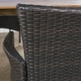 thumbnail image 6 of Saiman Outdoor 7 Piece 6 Seater Acacia Wood and Wicker Dining Set with Water Resistant Cushions, 6 of 10