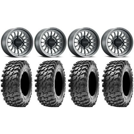Method 411 15 Ti (4+3) Wheels 30 Rampage Tires Sportsman RZR Ranger