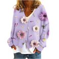 thumbnail image 2 of LOVZFMLL Cardigan pour Femmes Cardigan Décontracté à Boutons Veste Manteau de Mode Imprimée, 2 of 5