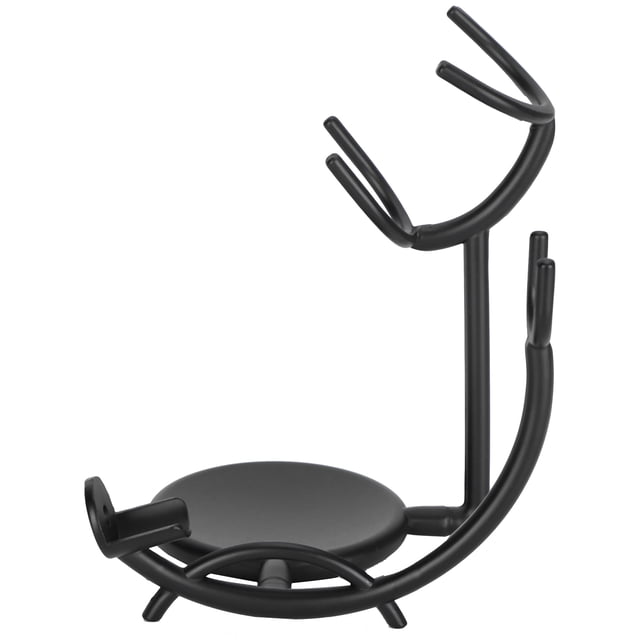 Soporte de Afeitar, Soporte de Pincel de Afeitado Aleación de Hierro de Baño Negro para el Bado para Seco