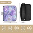 thumbnail image 4 of Hair Tool Organizer Bag with Heat Resistant Mat Removable Travel Storage Case for Hot Air Brushes Curling Irons Purple Peony Flower, 4 of 8