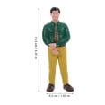 thumbnail image 2 of GOOHOCHY 1 Set 3Pcs Family Figurines Dollhouse People Miniature Design Realistic Models Assorted Color, 2 of 8
