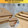 thumbnail image 4 of eBun Multifold Paper Towel Dispenser Wall Mount & Countertop, Bamboo, 1 Unit, 4.5 in. L x 11.4 in. W x 7.5 in. H, 4 of 7