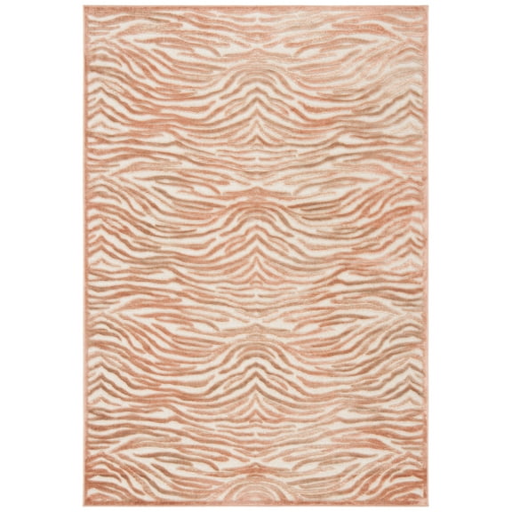 SAFAVIEH Paradise Travis Animal Area Rug, Camel/Cream, 5'3" x 7'6"