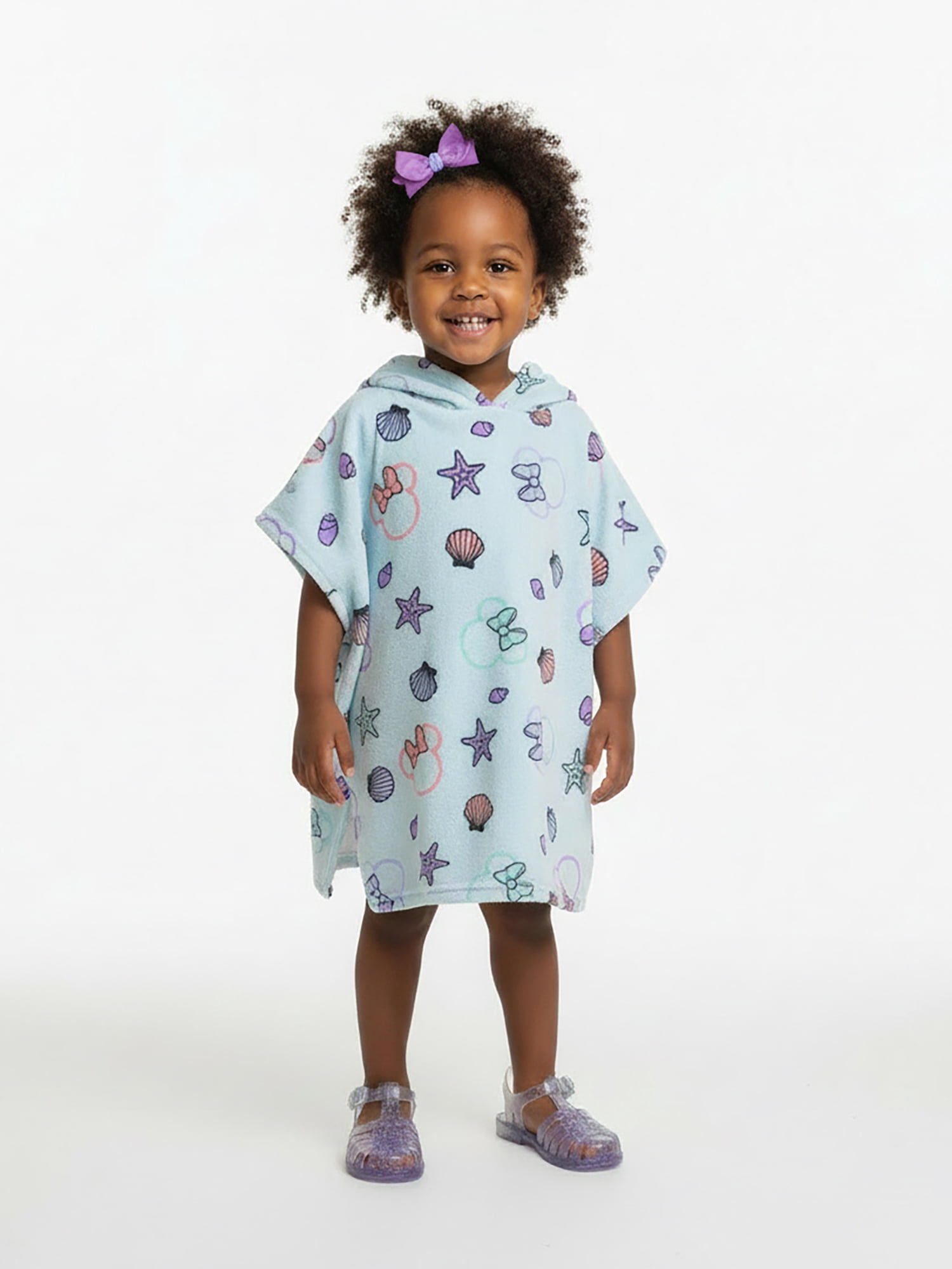 Character Toddler Girl Terry Cover Up Dress with Hood, Sizes 12M-5T
