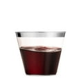 thumbnail image 6 of 100 Silver Plastic Cups 9 Oz Clear Plastic Cups Old Fashioned Tumblers Silver Rimmed Cups Fancy Disposable Wedding Cups Elegant Party Cups with Silver Rim, 6 of 7