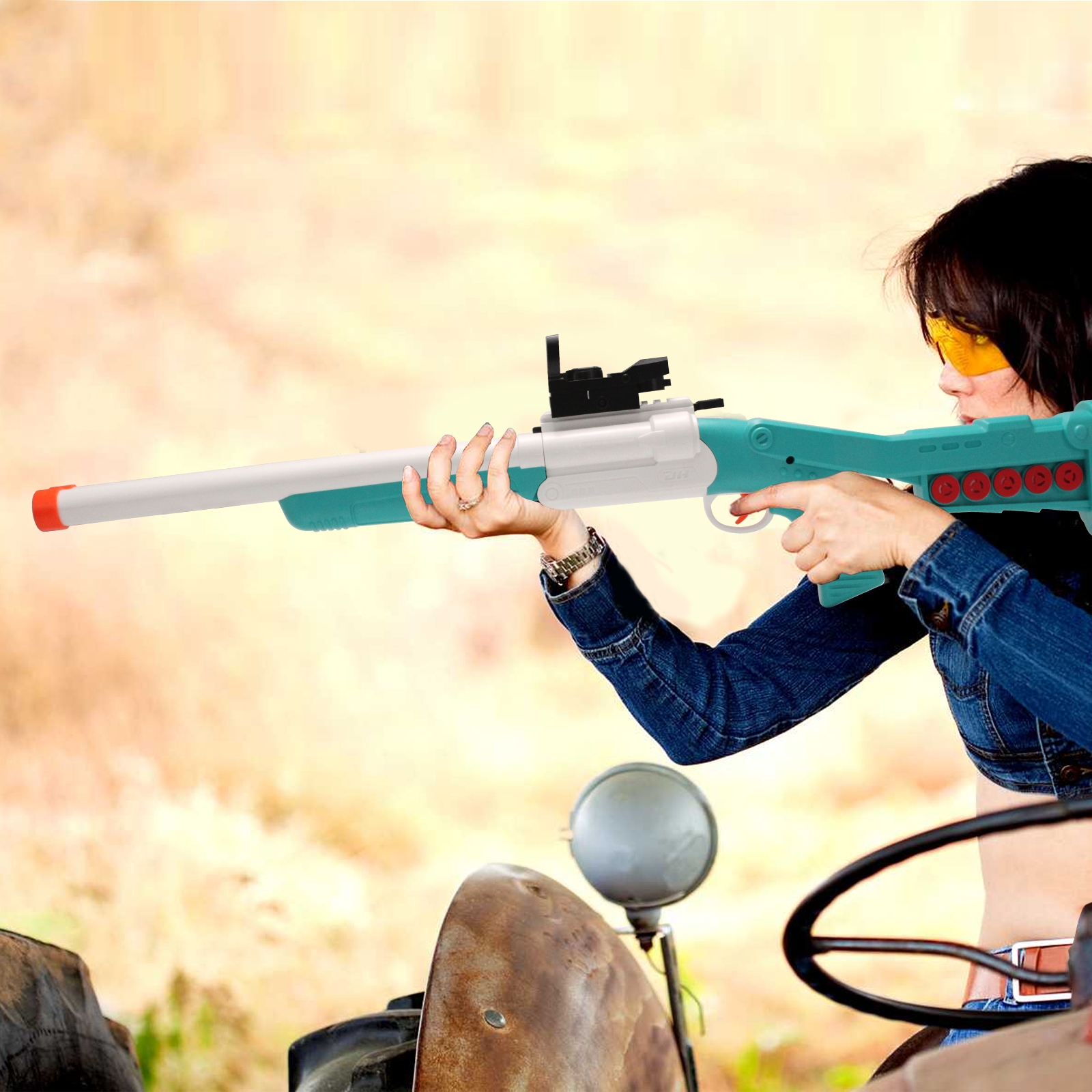 BIU BLASTER Double Barrel Foam Blaster with Shell Ejection photo 3